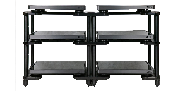 HRS's SXR Double Wide Audio Stand and M3X Isolation Bases